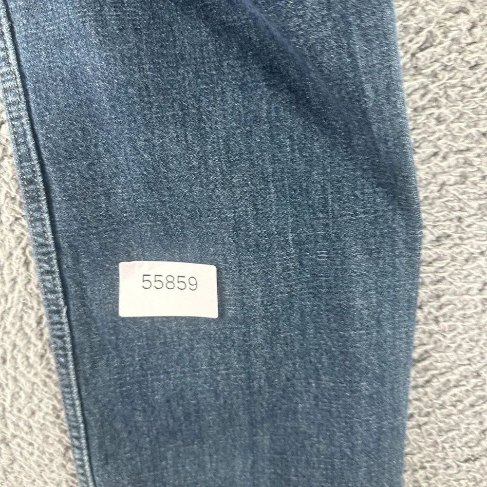 Levi's 514 Jeans Mens 34x34 Blue Cotton Denim Straight Leg Workwear Travel Faded
